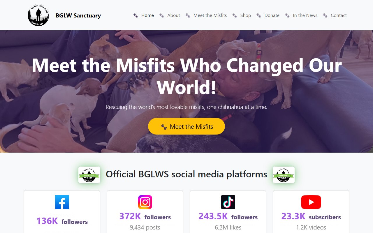 BGLWS Sanctuary website